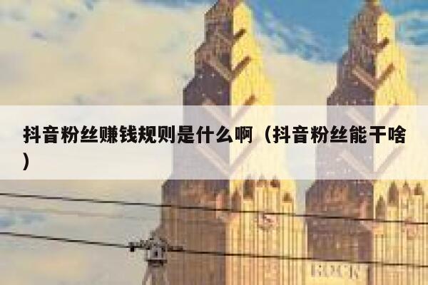 抖音粉丝赚钱规则是什么啊(抖音粉丝能干啥) 第1张 抖音粉丝赚钱规则是什么啊(抖音粉丝能干啥) 第1张