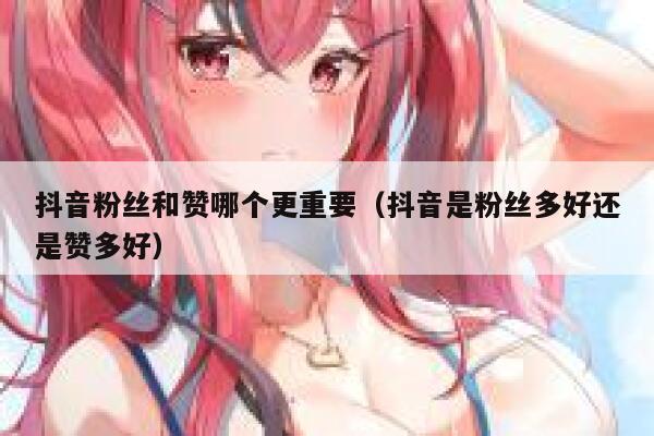 抖音粉丝和赞哪个更重要(抖音是粉丝多好还是赞多好) 第1张 抖音粉丝和赞哪个更重要(抖音是粉丝多好还是赞多好) 第1张
