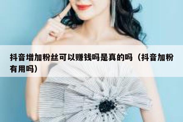 抖音增加粉丝可以赚钱吗是真的吗(抖音加粉有用吗) 第1张 抖音增加粉丝可以赚钱吗是真的吗(抖音加粉有用吗) 第1张