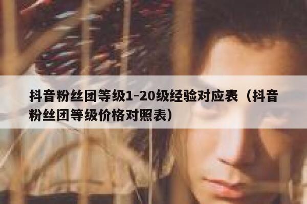 抖音粉丝团等级1-20级经验对应表（抖音粉丝团等级价格对照表） 第1张
