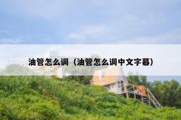 油管怎么调(油管怎么调中文字幕) 第1张 油管怎么调(油管怎么调中文字幕) 第1张