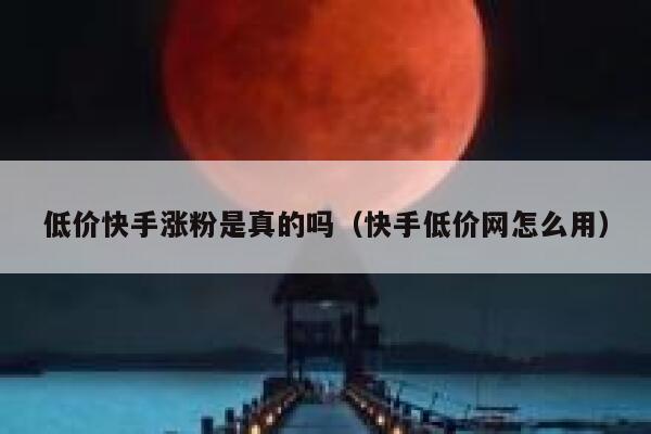 低价快手涨粉是真的吗(快手低价网怎么用) 第1张 低价快手涨粉是真的吗(快手低价网怎么用) 第1张