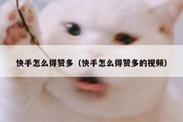 快手怎么得赞多(快手怎么得赞多的视频) 第1张 快手怎么得赞多(快手怎么得赞多的视频) 第1张