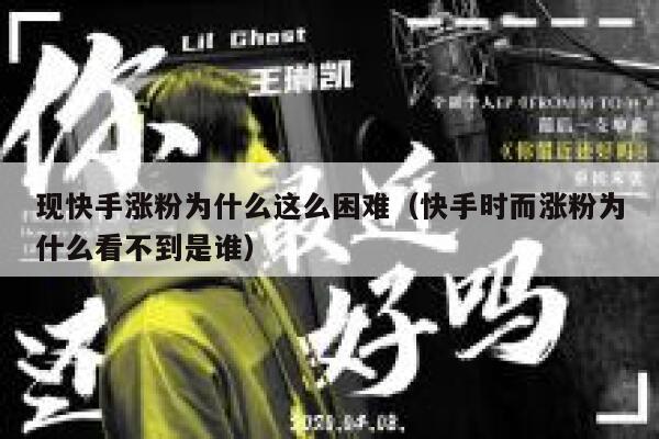 现快手涨粉为什么这么困难(快手时而涨粉为什么看不到是谁) 第1张 现快手涨粉为什么这么困难(快手时而涨粉为什么看不到是谁) 第1张