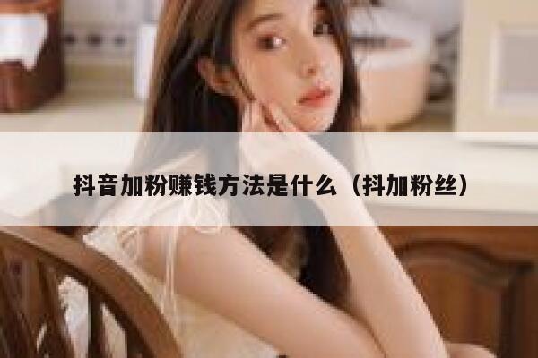抖音加粉赚钱方法是什么（抖加粉丝） 第1张