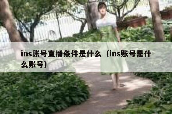 ins账号直播条件是什么(ins账号是什么账号) 第1张 ins账号直播条件是什么(ins账号是什么账号) 第1张