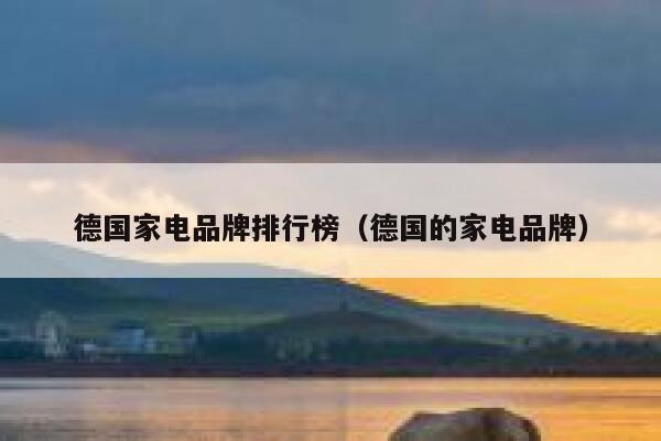 德国家电品牌排行榜(德国的家电品牌) 第1张 德国家电品牌排行榜(德国的家电品牌) 第1张