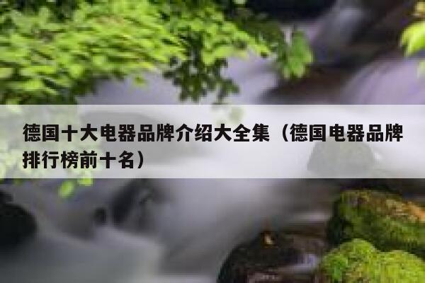 德国十大电器品牌介绍大全集(德国电器品牌排行榜前十名) 第1张 德国十大电器品牌介绍大全集(德国电器品牌排行榜前十名) 第1张