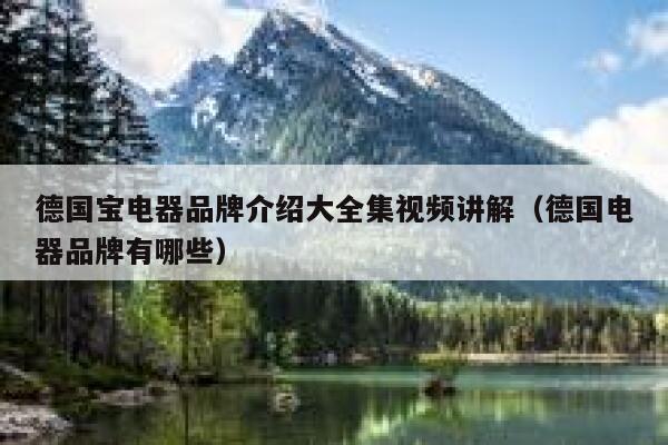 德国宝电器品牌介绍大全集视频讲解(德国电器品牌有哪些) 第1张 德国宝电器品牌介绍大全集视频讲解(德国电器品牌有哪些) 第1张