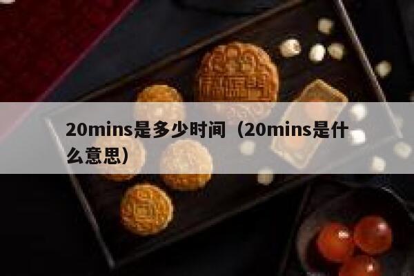 20mins是多少时间（20mins是什么意思） 第1张