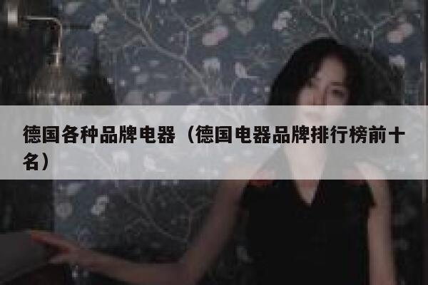 德国各种品牌电器（德国电器品牌排行榜前十名） 第1张