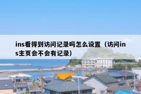 ins看得到访问记录吗怎么设置(访问ins主页会不会有记录) 第1张 ins看得到访问记录吗怎么设置(访问ins主页会不会有记录) 第1张