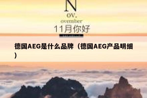 德国AEG是什么品牌(德国AEG产品明细) 第1张 德国AEG是什么品牌(德国AEG产品明细) 第1张
