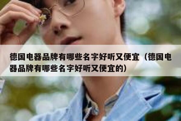 德国电器品牌有哪些名字好听又便宜（德国电器品牌有哪些名字好听又便宜的） 第1张
