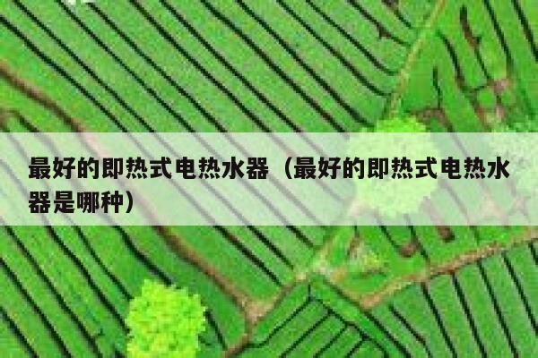 最好的即热式电热水器(最好的即热式电热水器是哪种) 第1张 最好的即热式电热水器(最好的即热式电热水器是哪种) 第1张