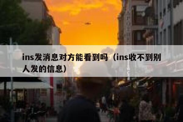 ins发消息对方能看到吗（ins收不到别人发的信息） 第1张