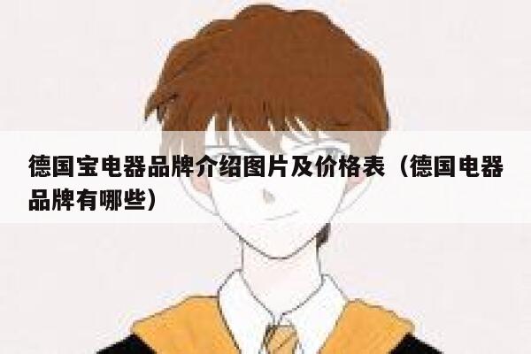 德国宝电器品牌介绍图片及价格表（德国电器品牌有哪些） 第1张