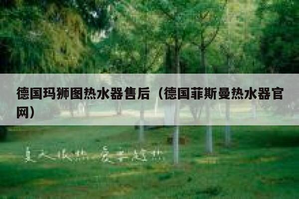 德国玛狮图热水器售后(德国菲斯曼热水器官网) 第1张 德国玛狮图热水器售后(德国菲斯曼热水器官网) 第1张