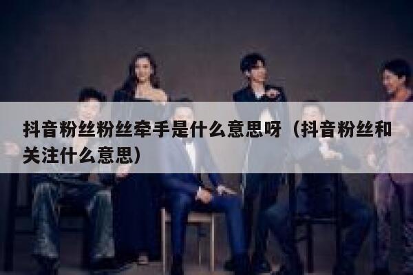 抖音粉丝粉丝牵手是什么意思呀(抖音粉丝和关注什么意思) 第1张 抖音粉丝粉丝牵手是什么意思呀(抖音粉丝和关注什么意思) 第1张