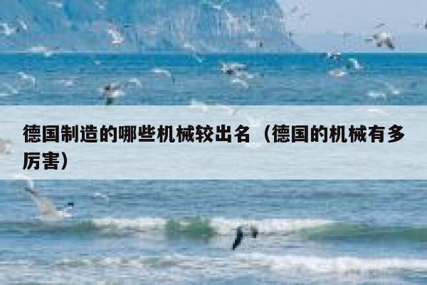 德国制造的哪些机械较出名(德国的机械有多厉害) 第1张 德国制造的哪些机械较出名(德国的机械有多厉害) 第1张
