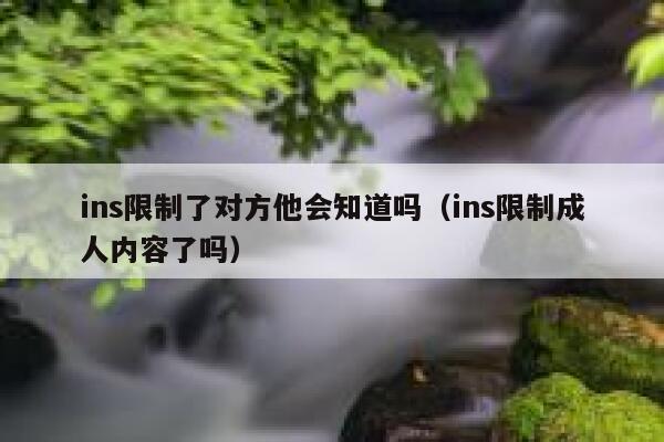 ins限制了对方他会知道吗(ins限制成人内容了吗) 第1张 ins限制了对方他会知道吗(ins限制成人内容了吗) 第1张