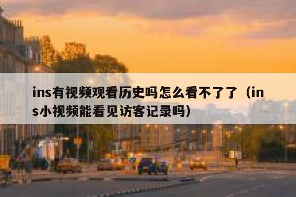 ins有视频观看历史吗怎么看不了了(ins小视频能看见访客记录吗) 第1张 ins有视频观看历史吗怎么看不了了(ins小视频能看见访客记录吗) 第1张
