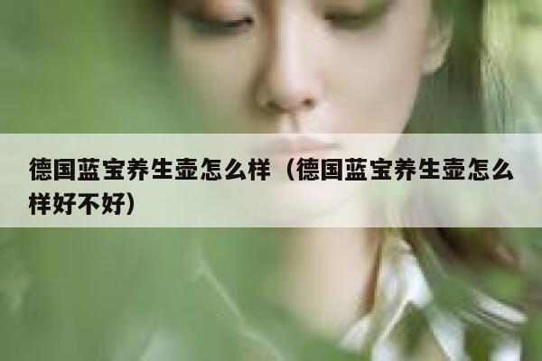 德国蓝宝养生壶怎么样（德国蓝宝养生壶怎么样好不好） 第1张