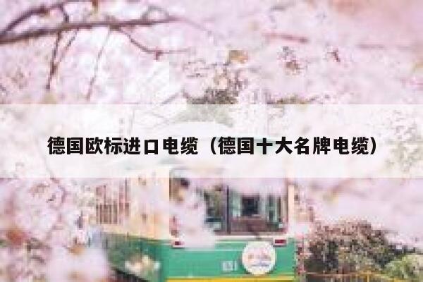 德国欧标进口电缆(德国十大名牌电缆) 第1张 德国欧标进口电缆(德国十大名牌电缆) 第1张