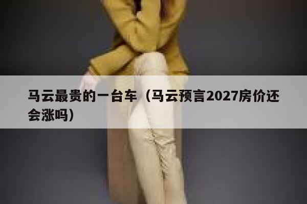 马云最贵的一台车（马云预言2027房价还会涨吗） 第1张