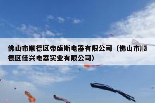 佛山市顺德区帝盛斯电器有限公司(佛山市顺德区佳兴电器实业有限公司) 第1张 佛山市顺德区帝盛斯电器有限公司(佛山市顺德区佳兴电器实业有限公司) 第1张