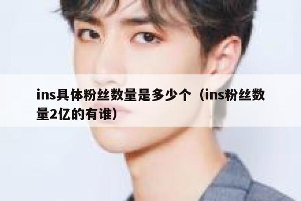 ins具体粉丝数量是多少个(ins粉丝数量2亿的有谁) 第1张 ins具体粉丝数量是多少个(ins粉丝数量2亿的有谁) 第1张