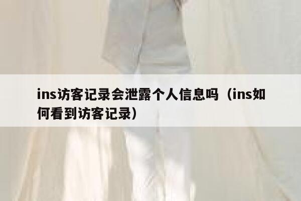 ins访客记录会泄露个人信息吗(ins如何看到访客记录) 第1张 ins访客记录会泄露个人信息吗(ins如何看到访客记录) 第1张