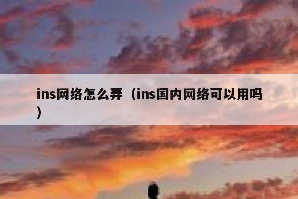 ins网络怎么弄(ins国内网络可以用吗) 第1张 ins网络怎么弄(ins国内网络可以用吗) 第1张
