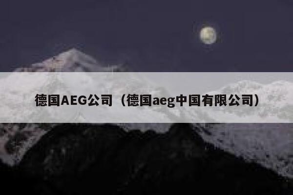 德国AEG公司(德国aeg中国有限公司) 第1张 德国AEG公司(德国aeg中国有限公司) 第1张