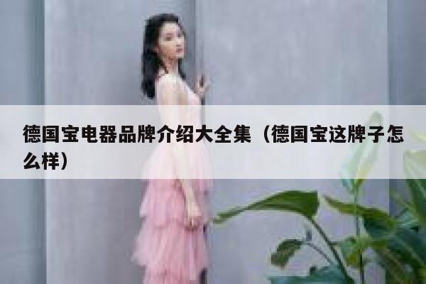 德国宝电器品牌介绍大全集(德国宝这牌子怎么样) 第1张 德国宝电器品牌介绍大全集(德国宝这牌子怎么样) 第1张