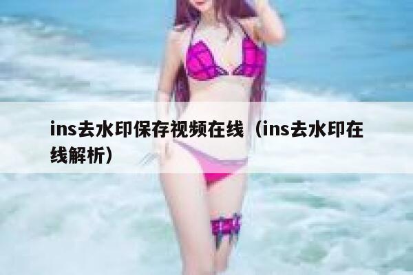 ins去水印保存视频在线(ins去水印在线解析) 第1张 ins去水印保存视频在线(ins去水印在线解析) 第1张