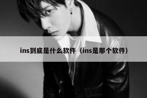ins到底是什么软件(ins是那个软件) 第1张 ins到底是什么软件(ins是那个软件) 第1张