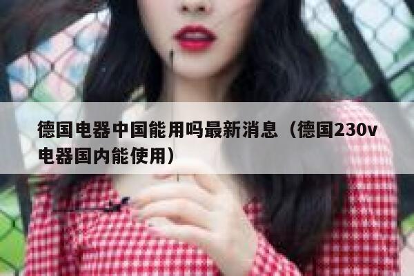 德国电器中国能用吗最新消息（德国230v电器国内能使用） 第1张