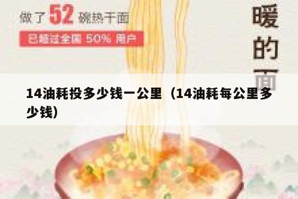 14油耗投多少钱一公里（14油耗每公里多少钱） 第1张