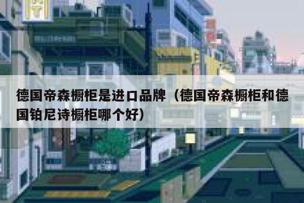 德国帝森橱柜是进口品牌（德国帝森橱柜和德国铂尼诗橱柜哪个好） 第1张