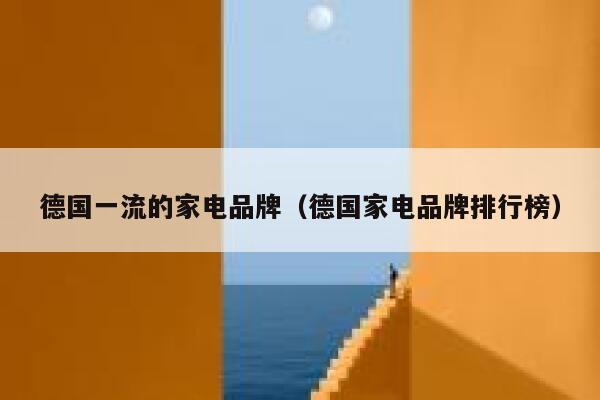 德国一流的家电品牌(德国家电品牌排行榜) 第1张 德国一流的家电品牌(德国家电品牌排行榜) 第1张