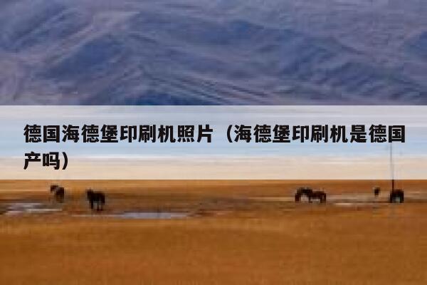 德国海德堡印刷机照片(海德堡印刷机是德国产吗) 第1张 德国海德堡印刷机照片(海德堡印刷机是德国产吗) 第1张