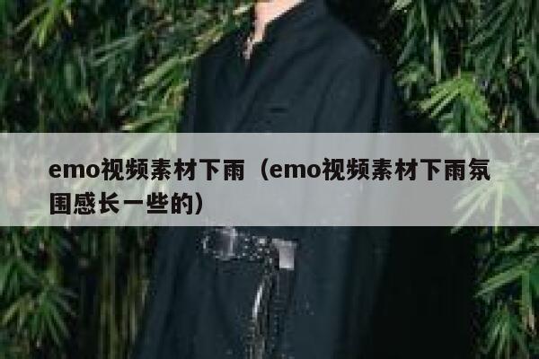 emo视频素材下雨（emo视频素材下雨氛围感长一些的） 第1张