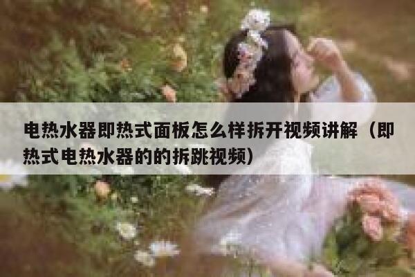 电热水器即热式面板怎么样拆开视频讲解（即热式电热水器的的拆跳视频） 第1张