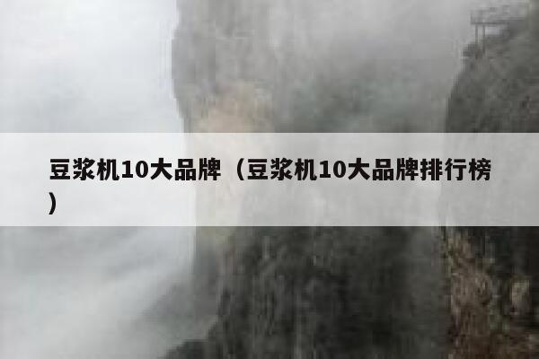 豆浆机10大品牌(豆浆机10大品牌排行榜) 第1张 豆浆机10大品牌(豆浆机10大品牌排行榜) 第1张