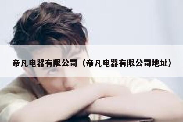 帝凡电器有限公司(帝凡电器有限公司地址) 第1张 帝凡电器有限公司(帝凡电器有限公司地址) 第1张