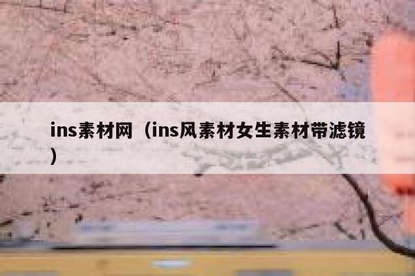 ins素材网（ins风素材女生素材带滤镜） 第1张