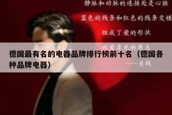 德国最有名的电器品牌排行榜前十名(德国各种品牌电器) 第1张 德国最有名的电器品牌排行榜前十名(德国各种品牌电器) 第1张