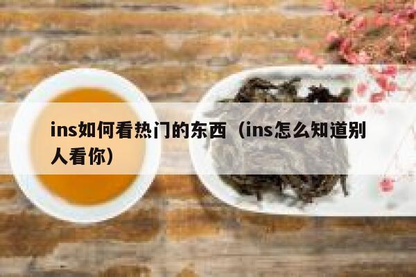 ins如何看热门的东西(ins怎么知道别人看你) 第1张 ins如何看热门的东西(ins怎么知道别人看你) 第1张