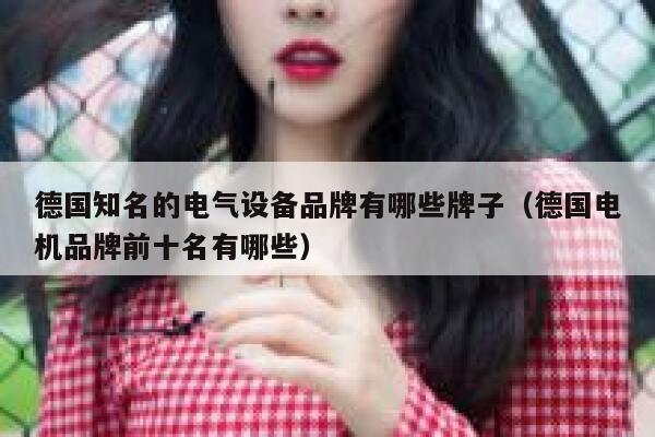 德国知名的电气设备品牌有哪些牌子(德国电机品牌前十名有哪些) 第1张 德国知名的电气设备品牌有哪些牌子(德国电机品牌前十名有哪些) 第1张